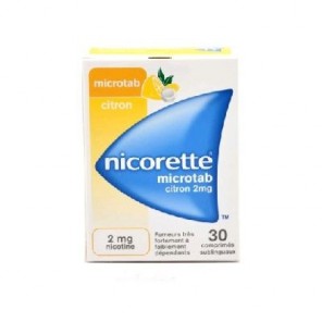 NICORETTE MICROTAB CITRON 2mg 30 comprimés sublingual