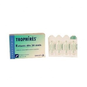 Trophires 8 suppositoires Enfant