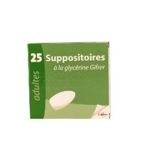 Suppositoire à la glycérine Gifrer 25 suppositoires