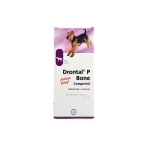 Drontal plus p bone vermifuge pour chien goût viande 6 comprimés