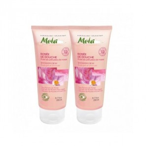 MELVITA ROSEE DE DOUCHE BIO 200 ML X2