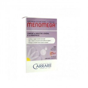 CARRARE MENOMEGA COMPLEMENT ALIMENTAIRE CONFORT ET BIEN ETRE MENOPAUSE 60 GELULES