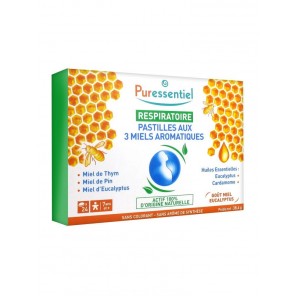 Puressentiel Respiratoire Pastilles aux 3 Miels Aromatiques 24 Pastilles