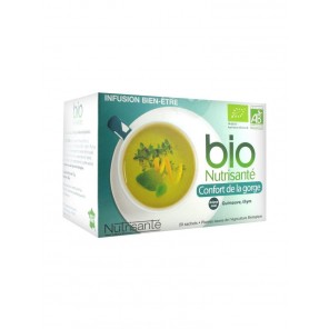 Nutrisanté Infusion Bio Confort de la Gorge 20 Sachets