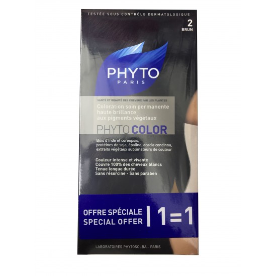 Phytocolor Couleur Soin 2 Brun Kit Duo