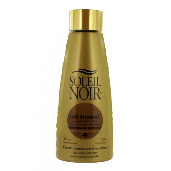 Soleil Noir Lait Vitaminé Bronzage Intense SPF 4 150 ml