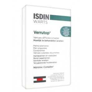 Isdin Warts Verrutop Traitement Topique 4 Ampoules de 0,1ml