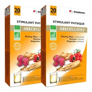 Arkopharma Arkofluides Stimulant Physique 2 x 20 Ampoules