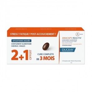 Ducray Anacaps Reactiv Lot de 3 x 30 Capsules