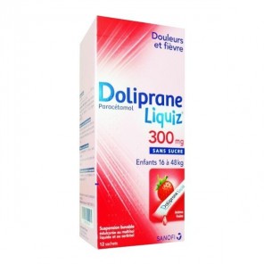 Doliprane Liquiz 300mg 12 sticks