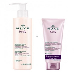 Nuxe Body Lait Hydratant 400ml + Gommage pour 1€ de plus