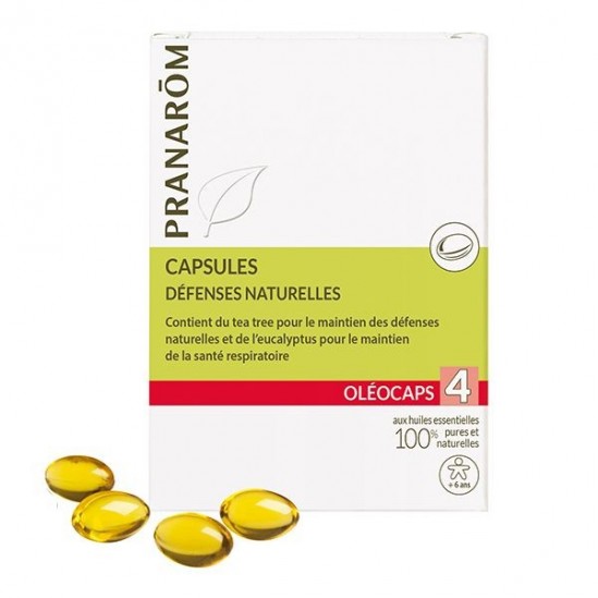 Pranarôm Oléocaps 4 défenses naturelles 30 capsules