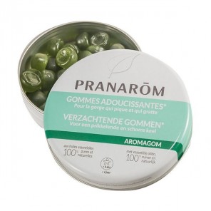 Pranarom aromagom gommes adoucissantes pour la gorge 