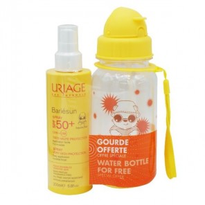 Uriage coffret bariésun crème solaire SPF50+ enfant spray + gourde OFFERTE