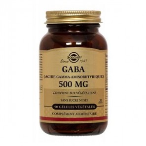 Solgar gaba 50 géllules végétales 500mg