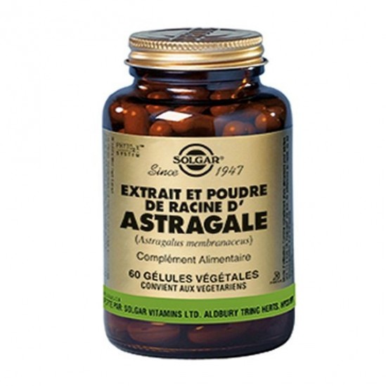 Solgar extrait et poudre de racine d'astragale 60 gélules 