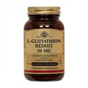 Solgar l-glutathion réduit 50mg 30 gélules végétales 