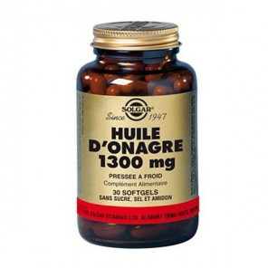 Solgar huile d'onagre 1300mg 30 gélules