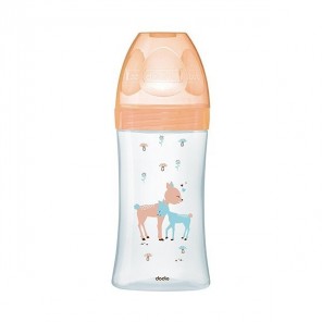 Dodie biberons sensation+ beige biche en verre 270ml