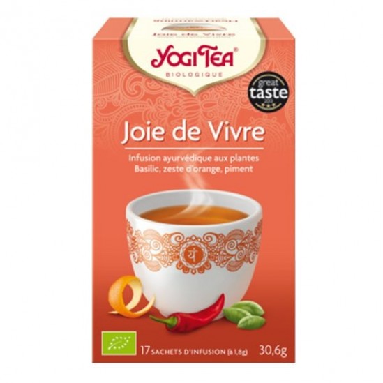 Yogi tea tisane joie de vivre 17 sachets 