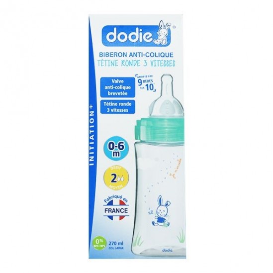 Dodie biberon anti colique initiation débit 2 270ml