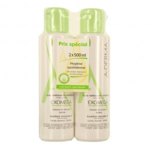 A-Derma Exomega huile nettoyante émolliente duo 500ml