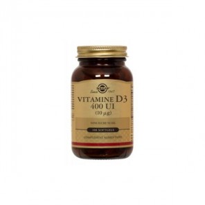 Solgar vitamine D3 400 UI vitamines 250 Gélules