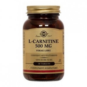 Solgar L-Carnitine 500mg 30 comprimés