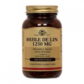 Solgar Huile de lin acide gras essentiels 1250mg 100 softgels