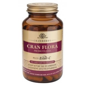 Solgar Cran Flora probiotiques 60 gélules