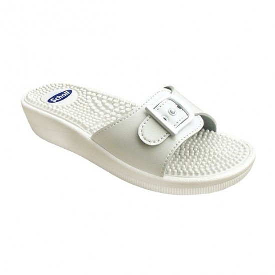 Scholl Fitness Massage blanc sandale taille 37