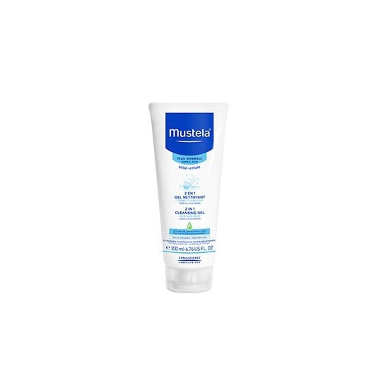 Mustela 2 en 1 gel nettoyant tube capsule service 200ml