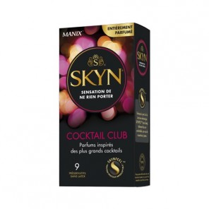 Manix Skyn cocktail club parfums de grands cocktails préservatif boites de 9