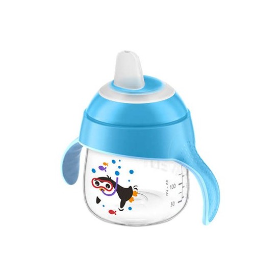 Avent Tasse à bec anti-fuite bleu 200ml