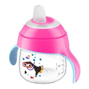 Avent Tasse à bec anti-fuite rose 200ml