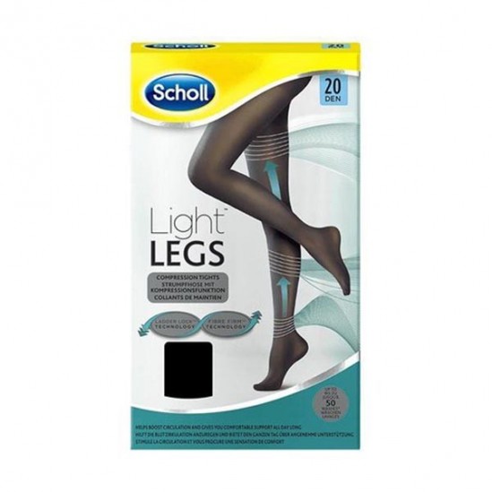 SCHOLL COLL LEGS 20 DEN NOIR XL