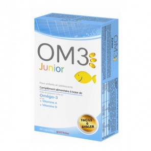 Om3 Junior complément alimentaire 60 capsules à macher