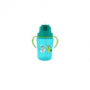 Dodie tasse paille +18 mois vert 350ml