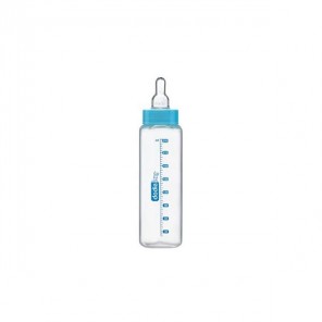 Dodie biberon verre col étroit bleu 240ml