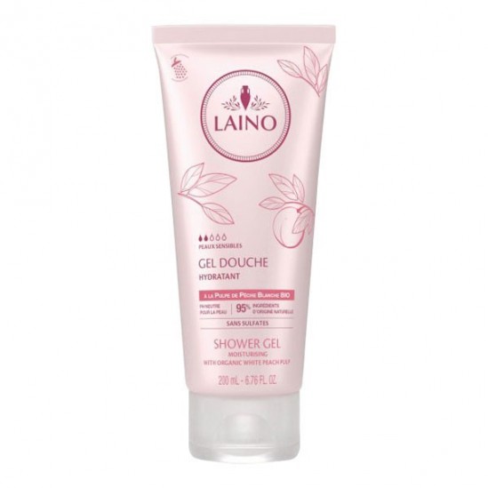 Laino gel douche pêche blanche 200ml