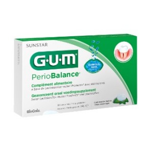 Gum sunstar periobalance complément alimentaire saveur menthe 30 tablets