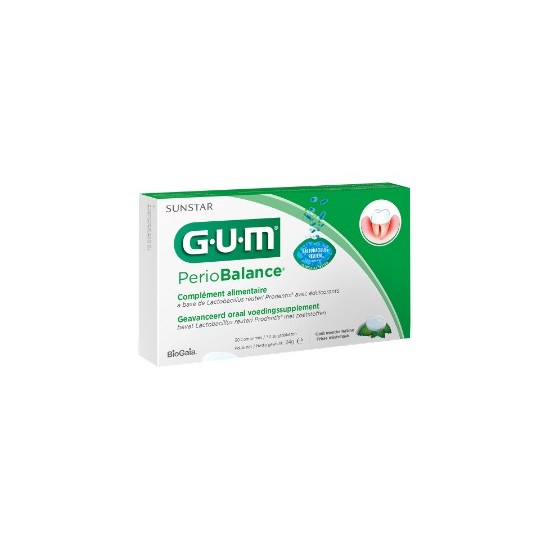 Gum sunstar periobalance complément alimentaire saveur menthe 30 tablets