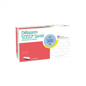 Diltiazem teva sante lp 300mg 28 gélules à libération prolongée