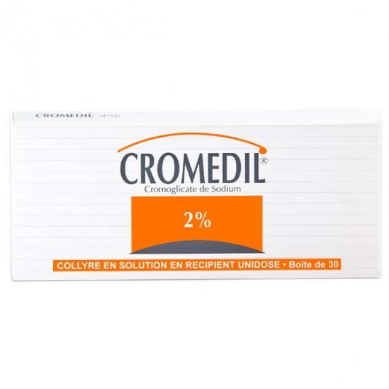 Cromedil 2 pour cent, collyre en solution 30 unidoses