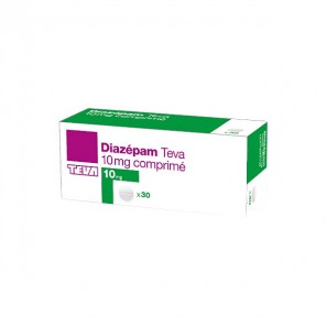 Diazepam teva 10mg 30 comprimés