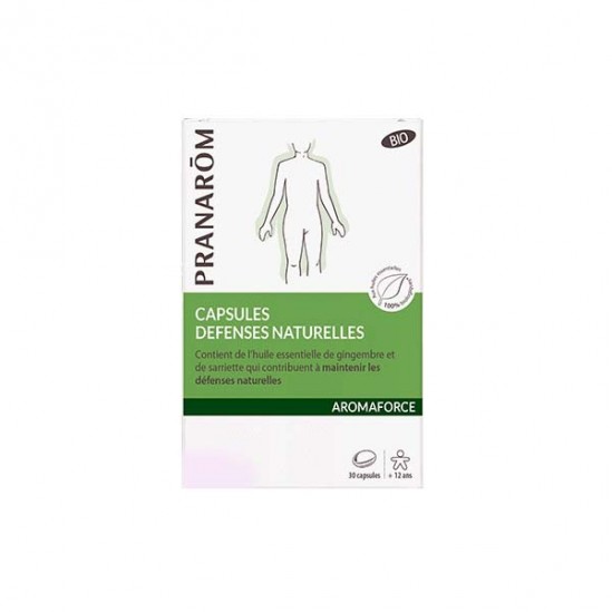 Pranarôm aromaforce capsules défenses naturelles bio 30 capsules