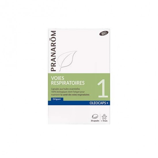 Pranarôm oléocaps + 1 voies respiratoires bio 30 capsules