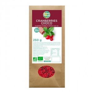 Exopharm cranberries séchées et chocolat noir bio 250g