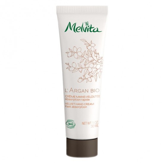 Melvita l'argan bio crème mains veloutée 30ml