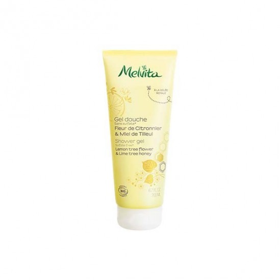 Melvita gel douche fleur de citronnier & miel de tilleul 200ml